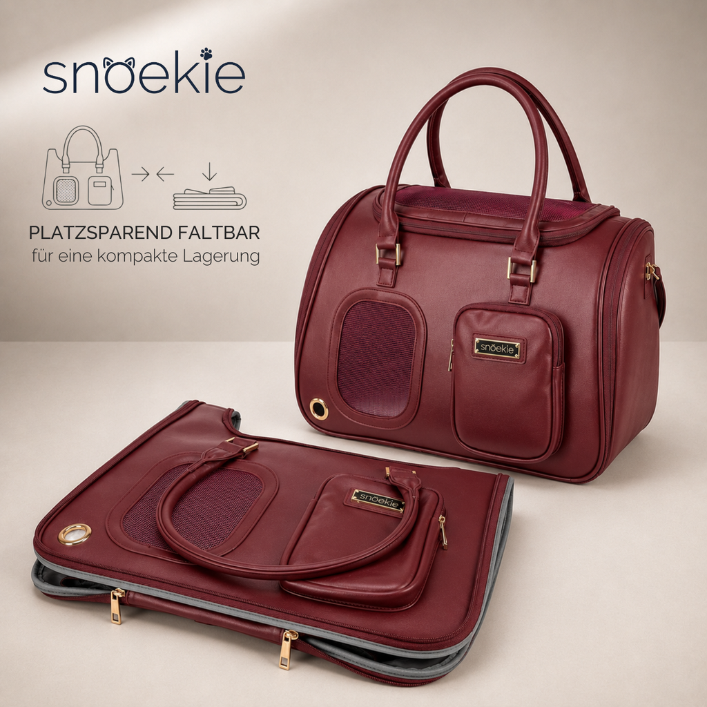 Daisie - Snoekie Premium Haustier-Tragetasche & Autositz mit Sicherheitsgurt