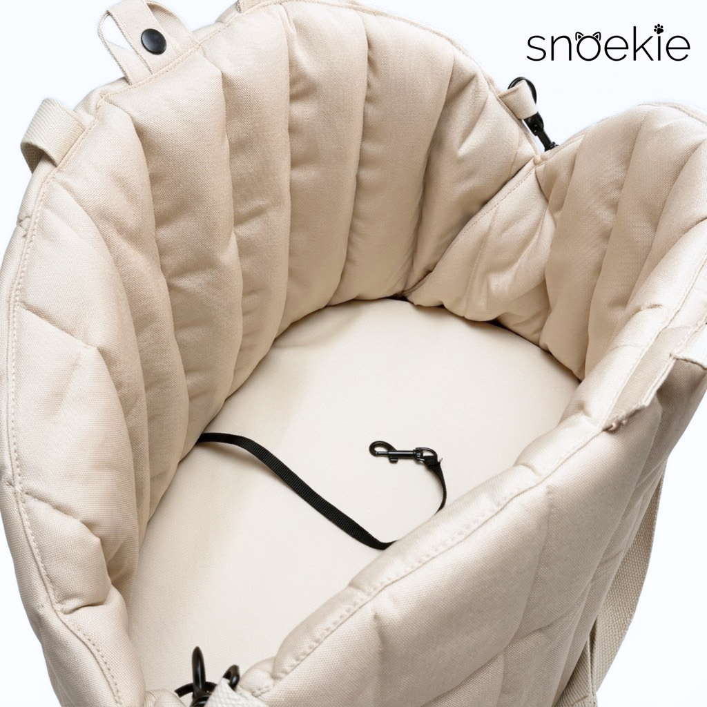 Sharie - Snoekie Premium Haustier-Tragetasche & Autositz mit Sicherheitsgurt
