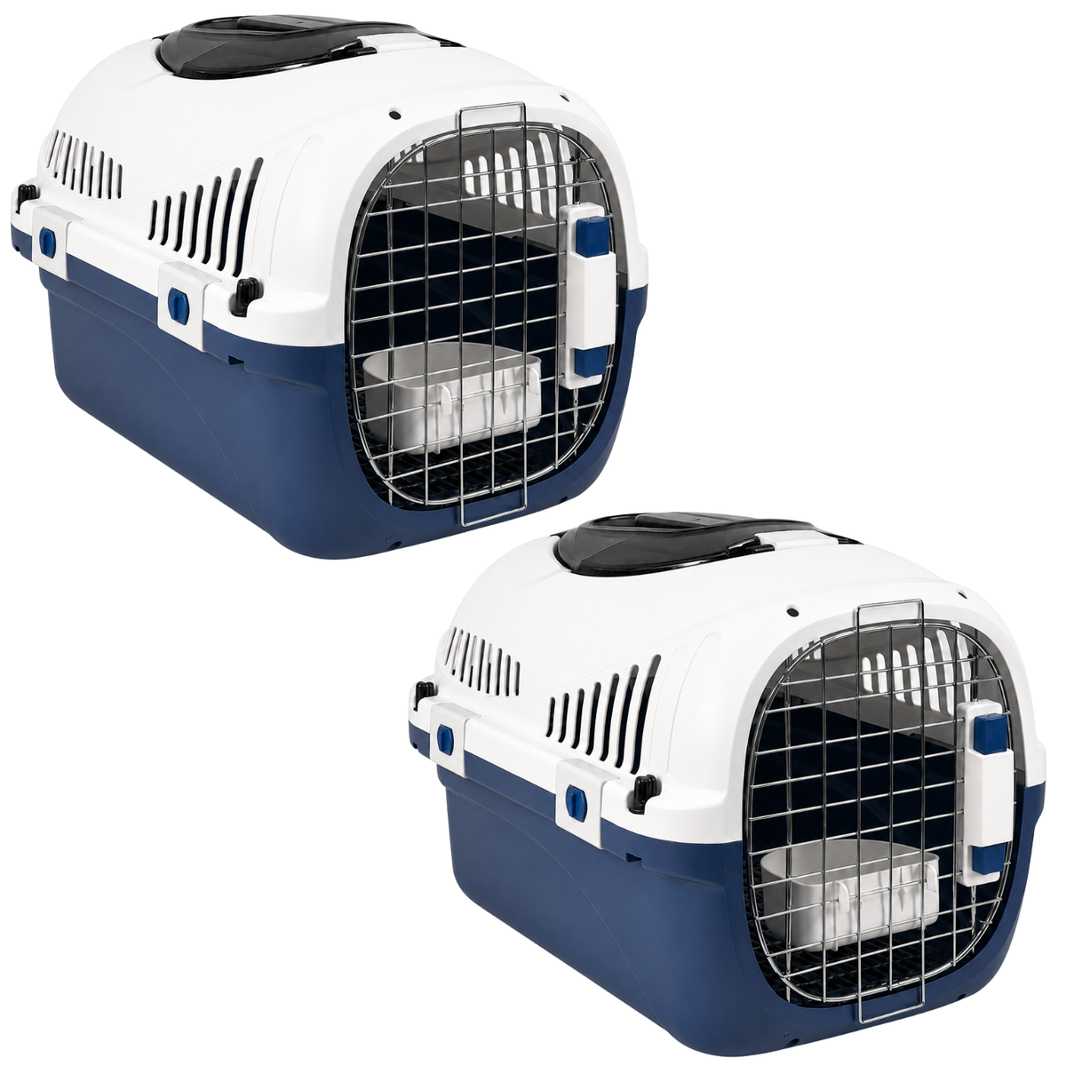 Skylight 2ER BUNDLE -  Transportbox für Katzen & kleine Hunde mit Dachöffnung