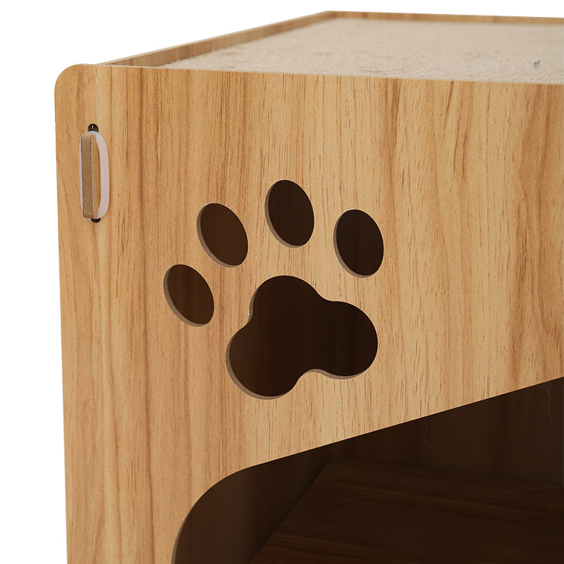 "Scratch Cube" - Kratzmöbel aus MDF-Platte und Wellpappe
