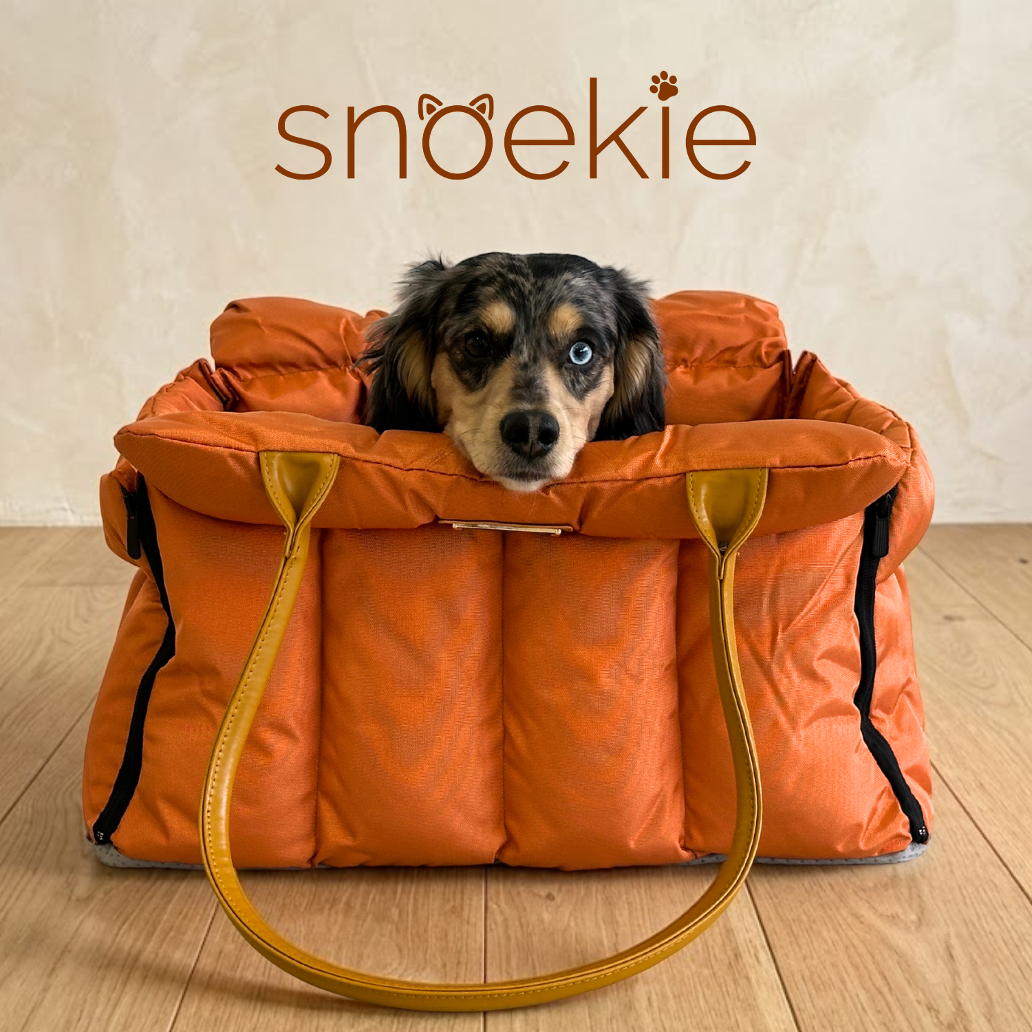 Gaia - Snoekie Premium Haustier-Tragetasche & Autositz mit Sicherheitsgurt