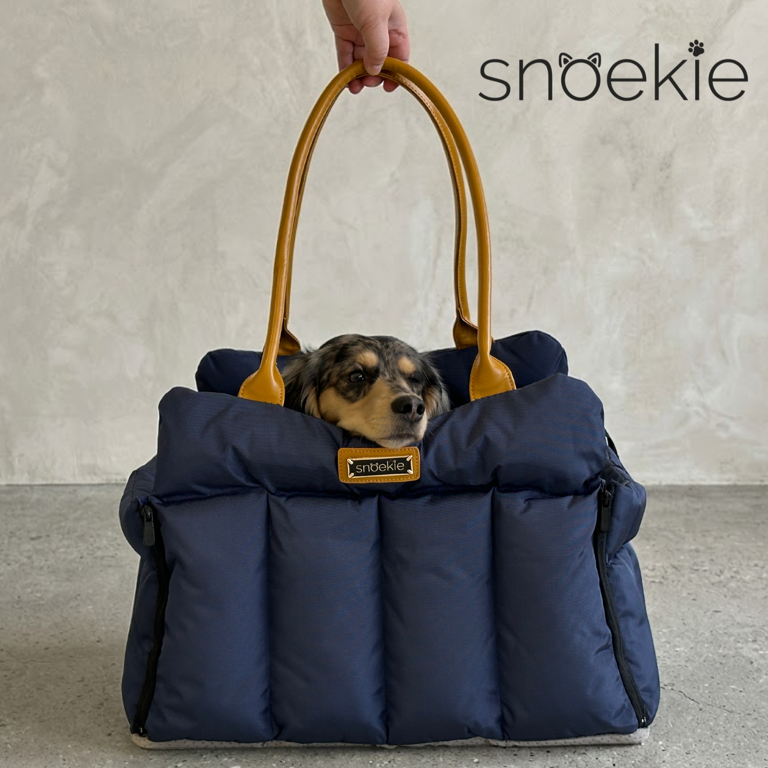 Gaia - Snoekie Premium Haustier-Tragetasche & Autositz mit Sicherheitsgurt