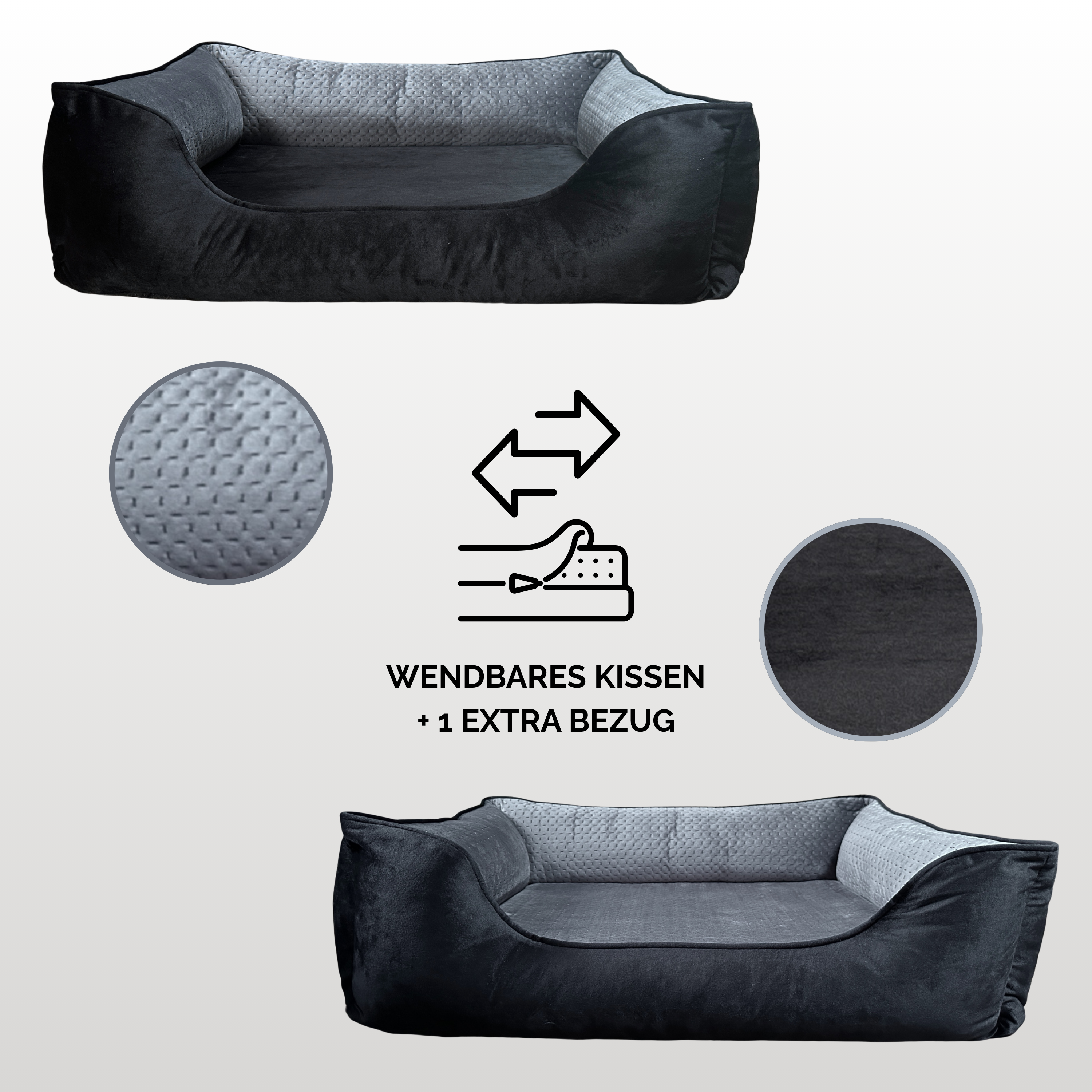 Hundebett "Gini" | inkl. Wechselbezug