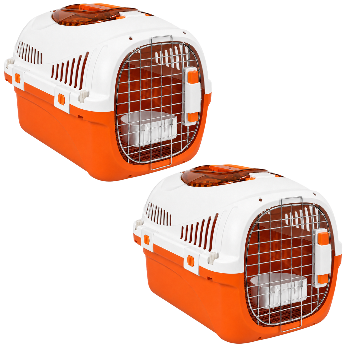 Skylight 2ER BUNDLE -  Transportbox für Katzen & kleine Hunde mit Dachöffnung