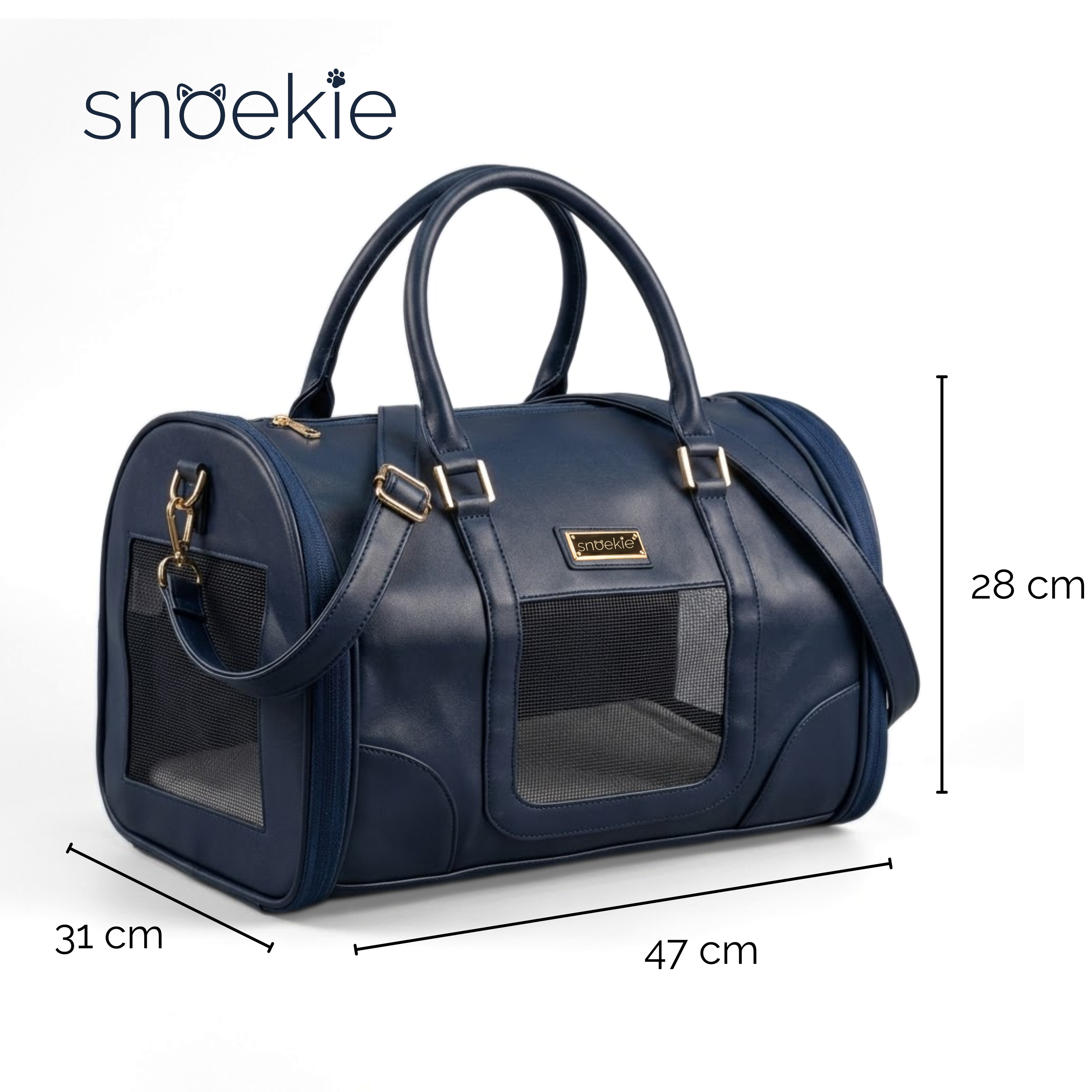 Roxie - Snoekie Premium Haustier-Tragetasche & Autositz mit Sicherheitsgurt