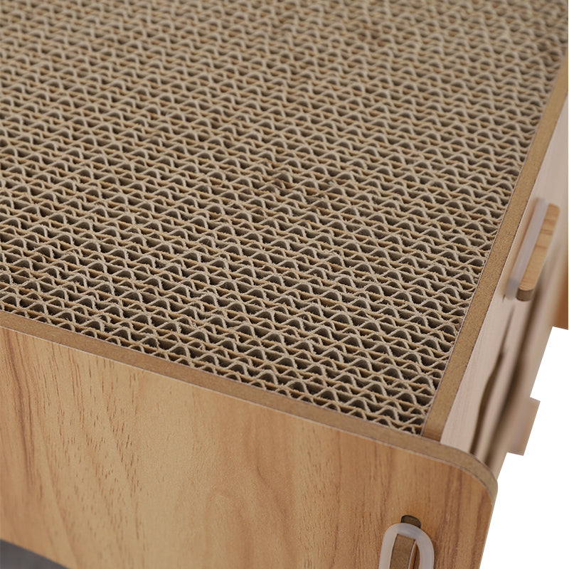 "Scratch Cube" - Kratzmöbel aus MDF-Platte und Wellpappe