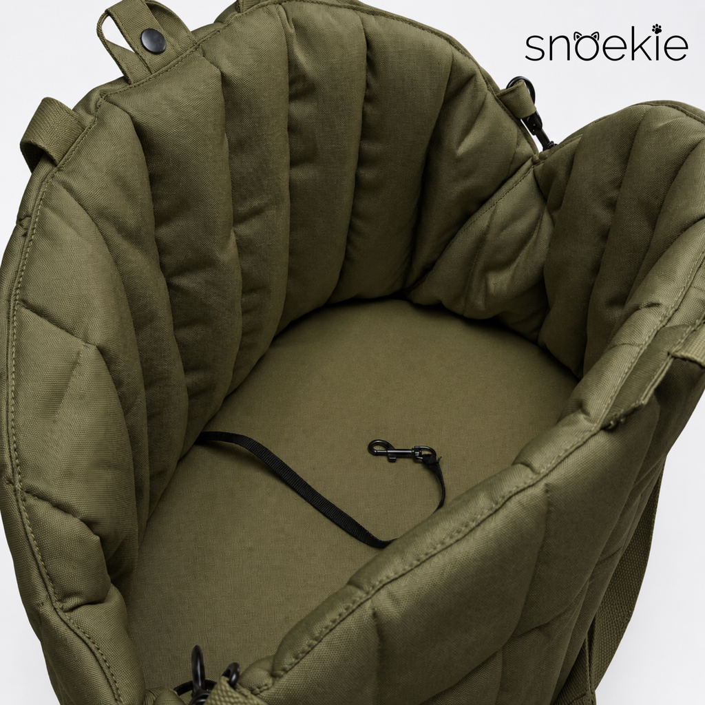 Sharie - Snoekie Premium Haustier-Tragetasche & Autositz mit Sicherheitsgurt