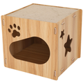 "Scratch Cube" - Kratzmöbel aus MDF-Platte und Wellpappe