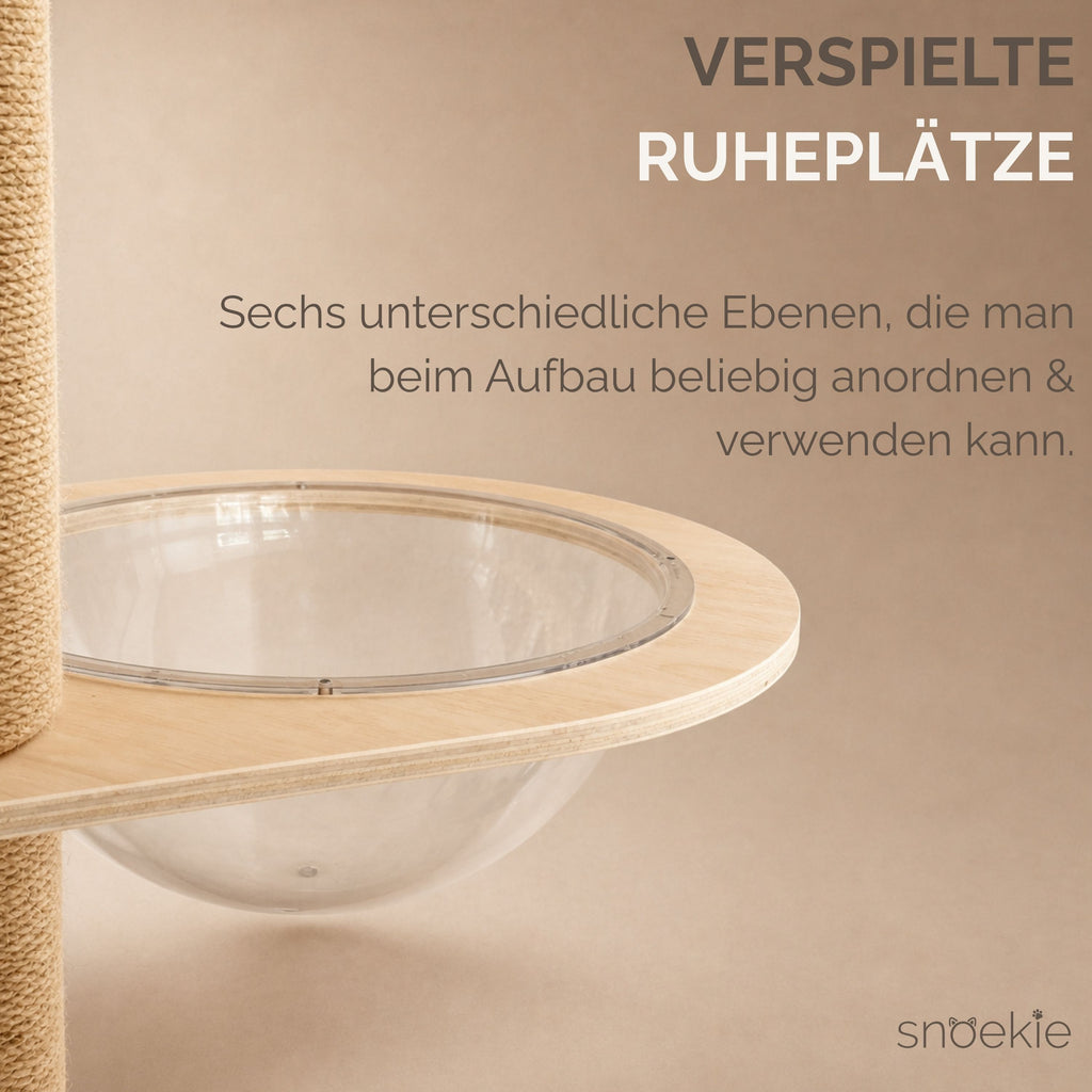 "Cosmo" - Deckenhohe Kratzsäule bis 270 cm mit modularen Aufbau