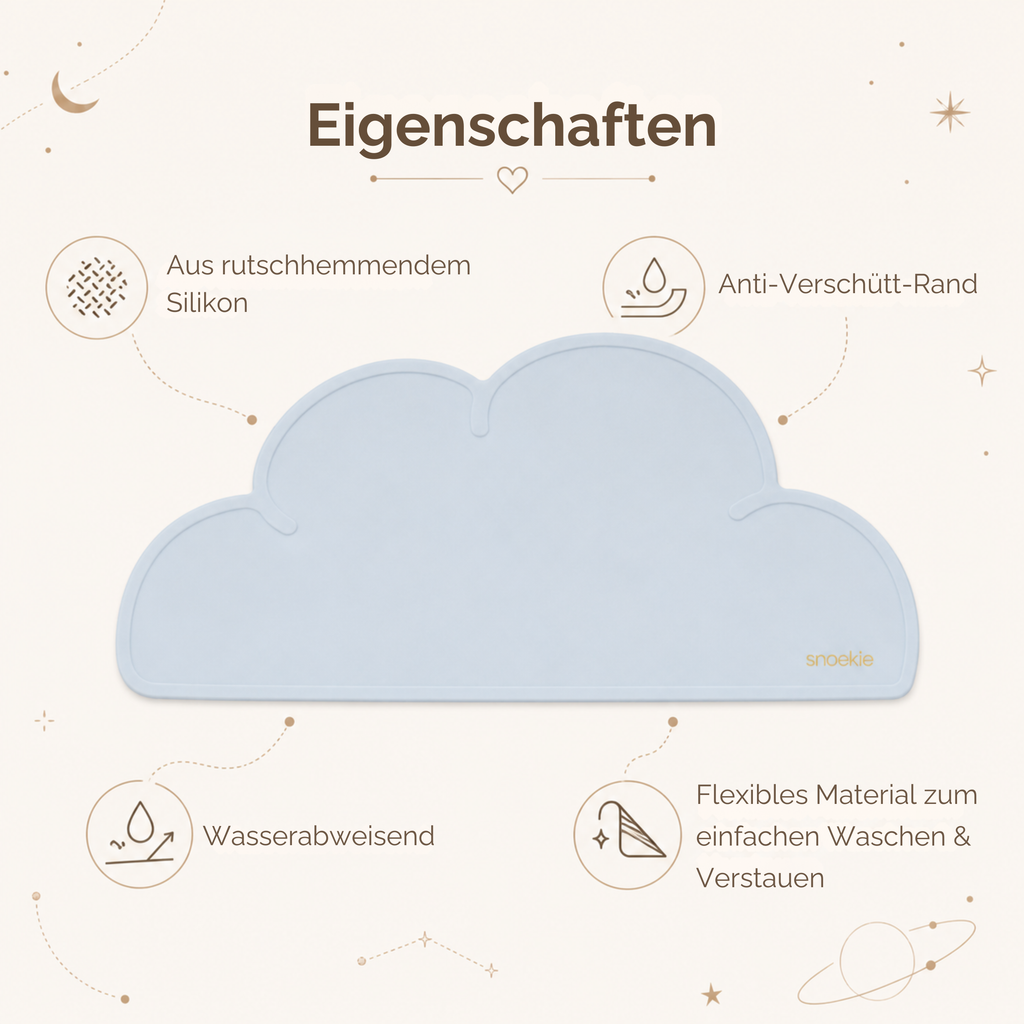 Silikon-Napfunterlage "Cloudy"