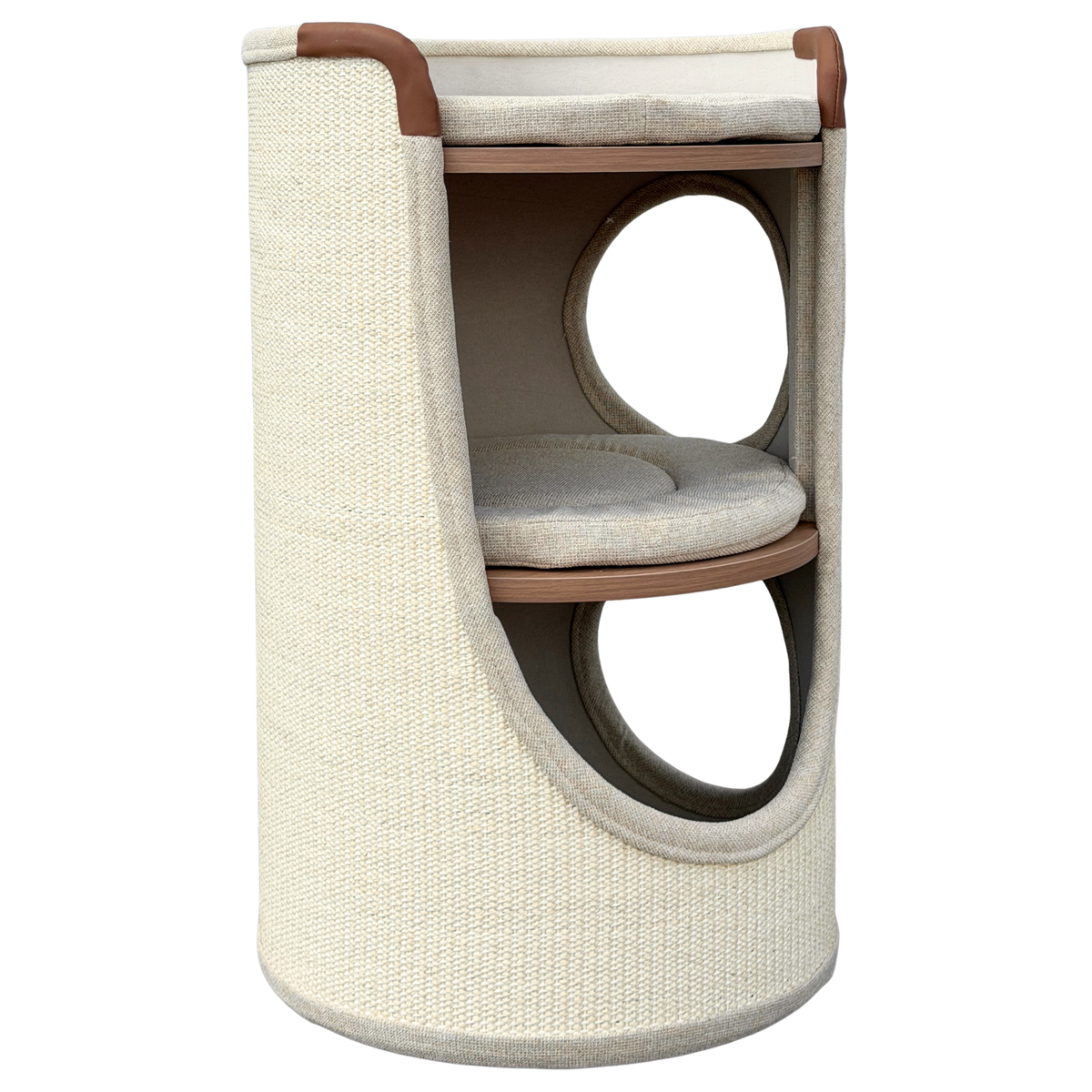 Theo - Kratzturm mit drei Ebenen beige