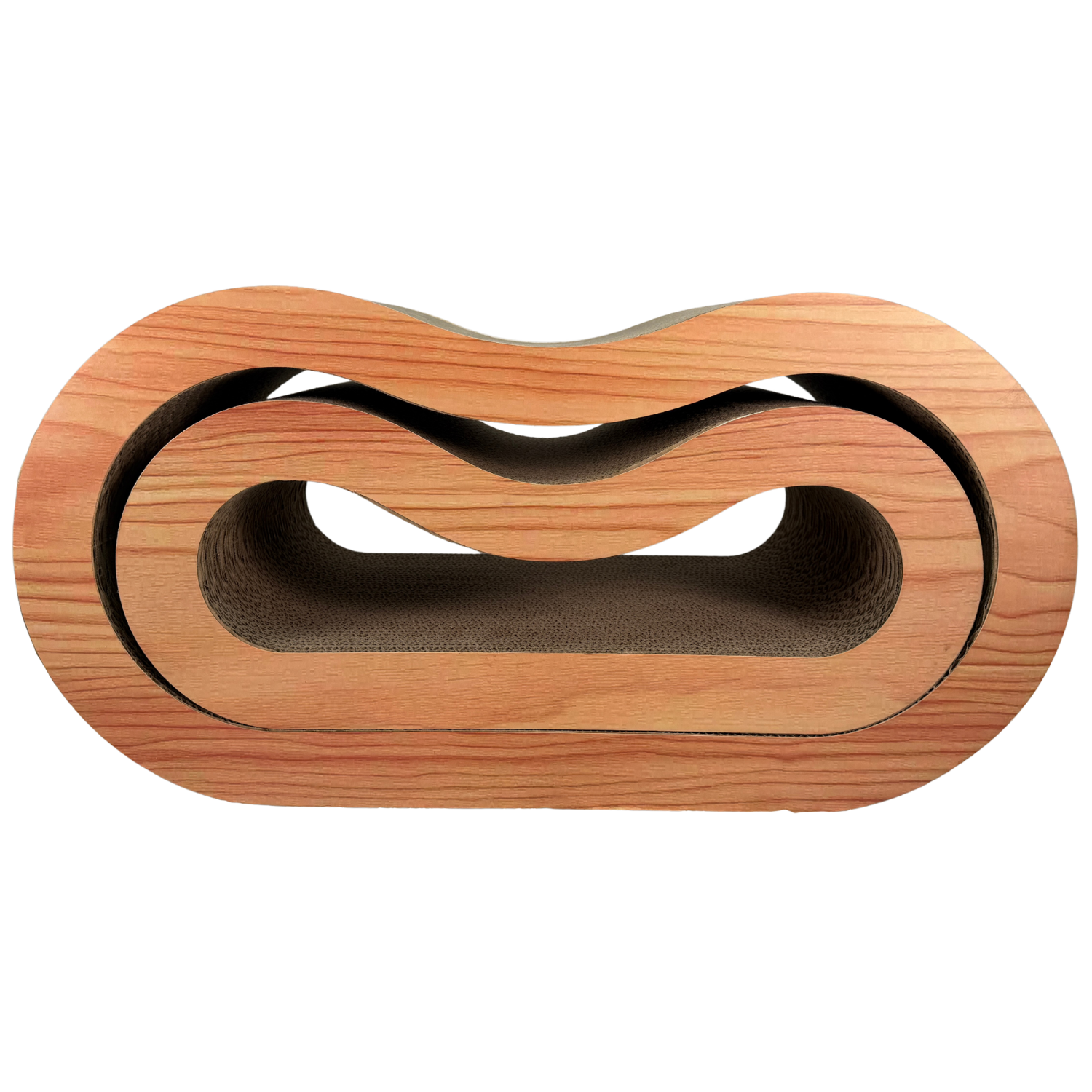 Kratzbrett/Kratzpappe/Kratzmöbel/Kratzkarton/Kratzspielzeug aus hochwertigem Wellpappe, Modular, Holzoptik.