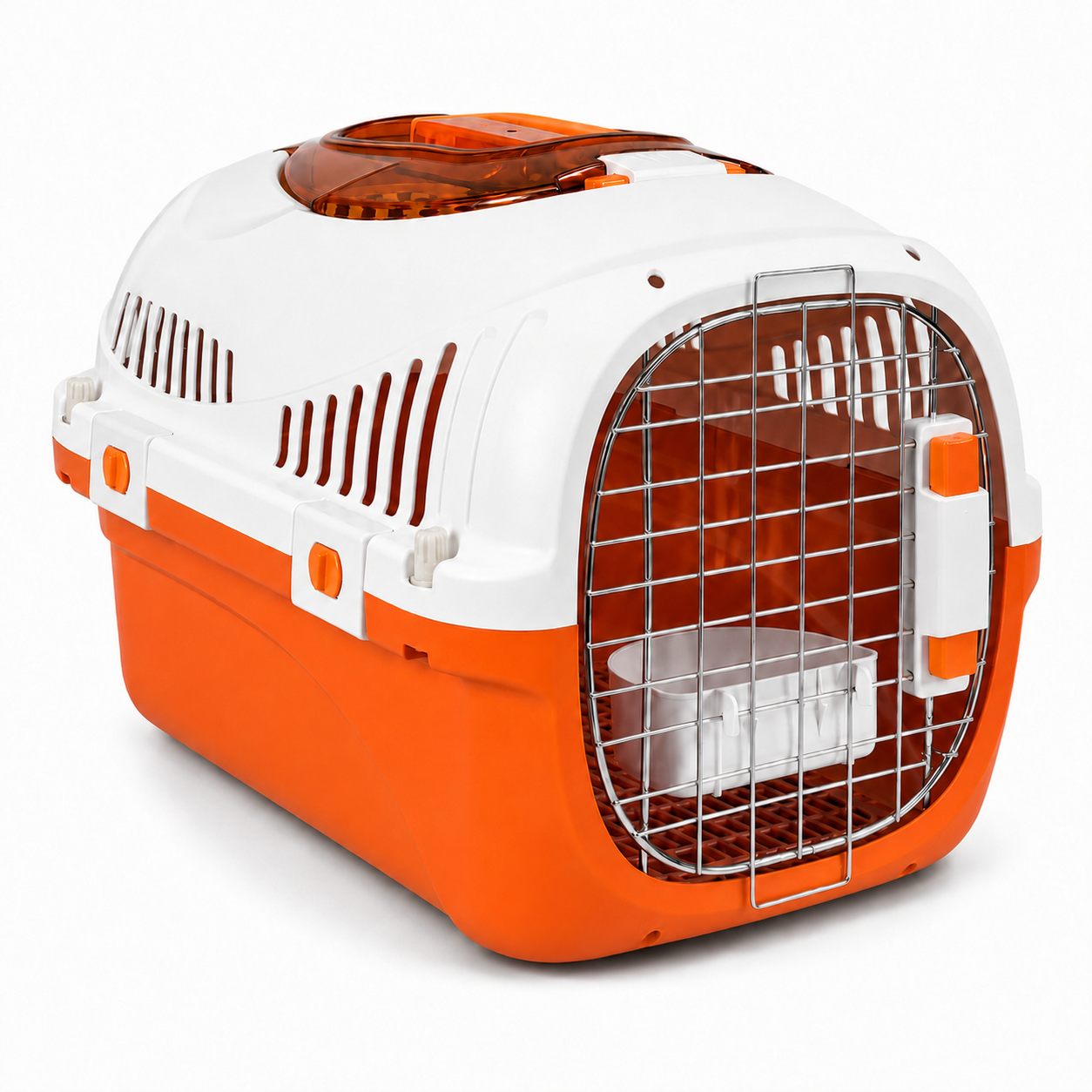 Haustier Transportbox mit aufklappbarer Dachöffnung