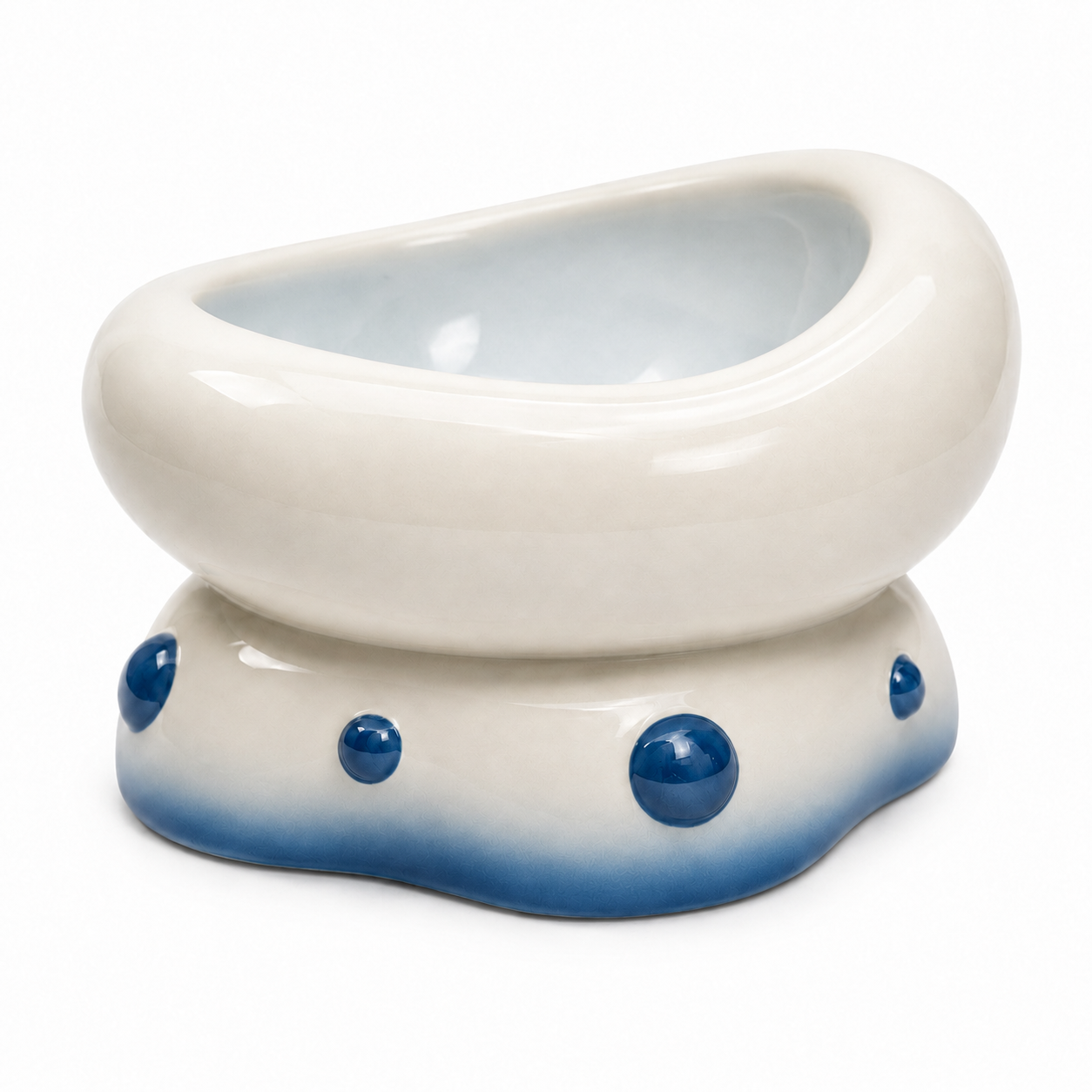 Porzellan-Fressnapf "Bubble" - Erhöhtes Ergonomisches Design