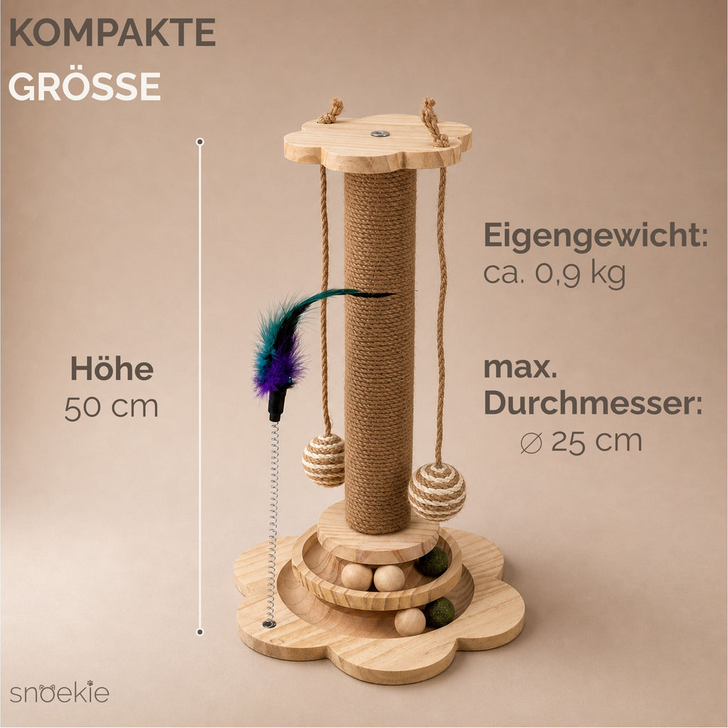 "Lotti" - Kompaktes Kratzspielzeug mit Rollbahnen