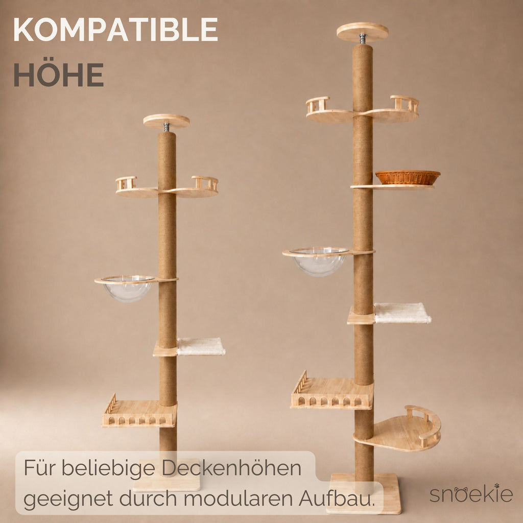 "Cosmo" - Deckenhohe Kratzsäule bis 270 cm mit modularen Aufbau